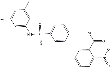 N-{4-[(3,5-dimethylanilino)sulfonyl]phenyl}-2-nitrobenzamide Struktur