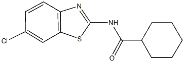 N-(6-chloro-1,3-benzothiazol-2-yl)cyclohexanecarboxamide Struktur