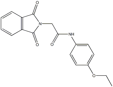 2-(1,3-dioxo-1,3-dihydro-2H-isoindol-2-yl)-N-(4-ethoxyphenyl)acetamide Struktur