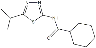 N-(5-isopropyl-1,3,4-thiadiazol-2-yl)cyclohexanecarboxamide Struktur