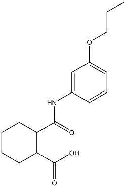 2-[(3-propoxyanilino)carbonyl]cyclohexanecarboxylic acid Struktur