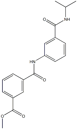 methyl 3-({3-[(isopropylamino)carbonyl]anilino}carbonyl)benzoate Struktur