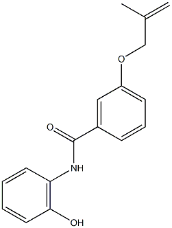 N-(2-hydroxyphenyl)-3-[(2-methyl-2-propenyl)oxy]benzamide Struktur