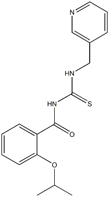 N-(2-isopropoxybenzoyl)-N'-(3-pyridinylmethyl)thiourea Struktur