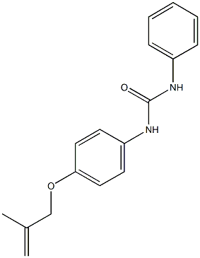 N-{4-[(2-methyl-2-propenyl)oxy]phenyl}-N'-phenylurea Struktur