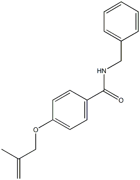 N-benzyl-4-[(2-methyl-2-propenyl)oxy]benzamide Struktur