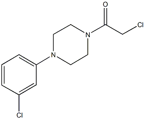 1-(chloroacetyl)-4-(3-chlorophenyl)piperazine Struktur