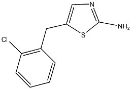 5-(2-CHLOROBENZYL)-1,3-THIAZOL-2-AMINE Struktur