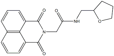 2-(1,3-dioxo-1H-benzo[de]isoquinolin-2(3H)-yl)-N-(tetrahydro-2-furanylmethyl)acetamide Struktur