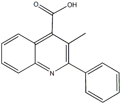 3-methyl-2-phenyl-4-quinolinecarboxylic acid Struktur