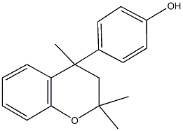 4-(2,2,4-trimethyl-3,4-dihydro-2H-chromen-4-yl)phenol Struktur