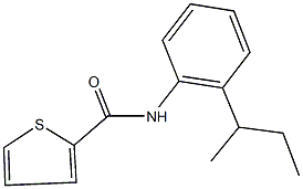 N-(2-sec-butylphenyl)-2-thiophenecarboxamide Struktur