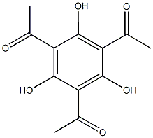 1-(3,5-diacetyl-2,4,6-trihydroxyphenyl)ethanone Struktur