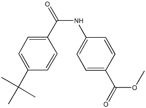 methyl 4-[(4-tert-butylbenzoyl)amino]benzoate Struktur