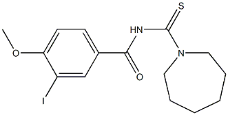 N-(1-azepanylcarbothioyl)-3-iodo-4-methoxybenzamide Struktur