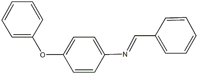 N-benzylidene-4-phenoxyaniline Struktur