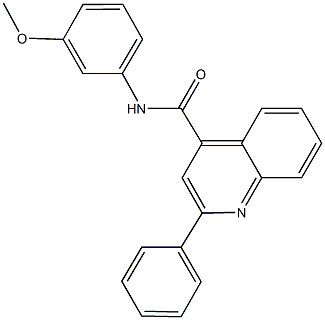 N-(3-methoxyphenyl)-2-phenyl-4-quinolinecarboxamide Struktur