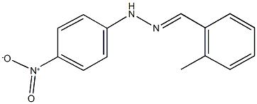 2-methylbenzaldehyde {4-nitrophenyl}hydrazone Struktur