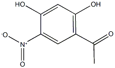 1-{2,4-dihydroxy-5-nitrophenyl}ethanone Struktur