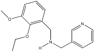 N-(2-ethoxy-3-methoxybenzyl)-N-(3-pyridinylmethyl)amine Struktur