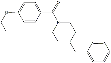 4-benzyl-1-(4-ethoxybenzoyl)piperidine Struktur