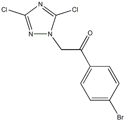 1-(4-bromophenyl)-2-(3,5-dichloro-1H-1,2,4-triazol-1-yl)ethanone Struktur