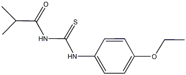 N-(4-ethoxyphenyl)-N'-isobutyrylthiourea Struktur