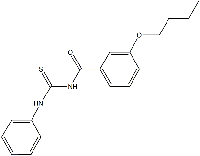 N-(3-butoxybenzoyl)-N'-phenylthiourea Struktur