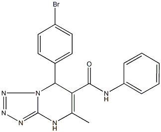 7-(4-bromophenyl)-5-methyl-N-phenyl-4,7-dihydrotetraazolo[1,5-a]pyrimidine-6-carboxamide Struktur