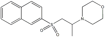 4-[1-methyl-2-(2-naphthylsulfonyl)ethyl]morpholine Struktur