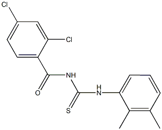 N-(2,4-dichlorobenzoyl)-N'-(2,3-dimethylphenyl)thiourea Struktur