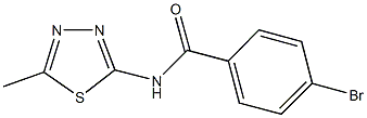 4-bromo-N-(5-methyl-1,3,4-thiadiazol-2-yl)benzamide Struktur