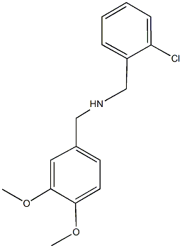 (2-chlorophenyl)-N-(3,4-dimethoxybenzyl)methanamine Struktur