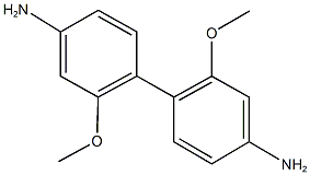 4'-amino-2,2'-dimethoxy[1,1'-biphenyl]-4-ylamine Struktur