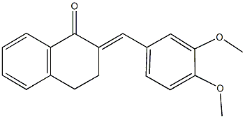 2-(3,4-dimethoxybenzylidene)-3,4-dihydro-1(2H)-naphthalenone Struktur