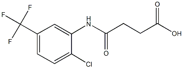 4-[2-chloro-5-(trifluoromethyl)anilino]-4-oxobutanoic acid Struktur