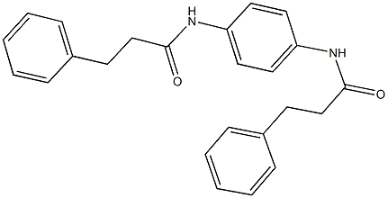 3-phenyl-N-{4-[(3-phenylpropanoyl)amino]phenyl}propanamide Struktur