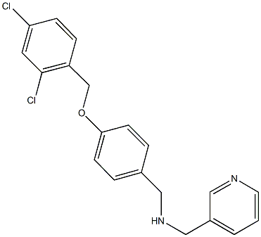 N-{4-[(2,4-dichlorobenzyl)oxy]benzyl}-N-(3-pyridinylmethyl)amine Struktur