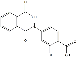 4-[(2-carboxybenzoyl)amino]-2-hydroxybenzoic acid Struktur