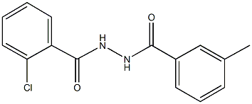 2-chloro-N'-[(3-methylphenyl)carbonyl]benzohydrazide Struktur