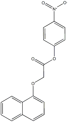 4-nitrophenyl (1-naphthyloxy)acetate Struktur