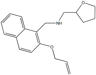 N-{[2-(allyloxy)-1-naphthyl]methyl}-N-(tetrahydro-2-furanylmethyl)amine Struktur