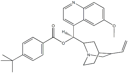 6'-methoxycinchonan-9-yl 4-tert-butylbenzoate Struktur