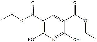 diethyl 2,6-dihydroxypyridine-3,5-dicarboxylate Struktur