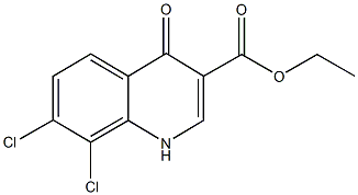 ethyl 7,8-dichloro-4-oxo-1,4-dihydro-3-quinolinecarboxylate Struktur