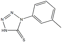 1-(3-methylphenyl)-1,4-dihydro-5H-tetraazole-5-thione Struktur