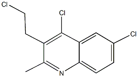 4,6-dichloro-3-(2-chloroethyl)-2-methylquinoline Struktur