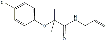 N-allyl-2-(4-chlorophenoxy)-2-methylpropanamide Struktur