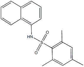 2,4,6-trimethyl-N-(1-naphthyl)benzenesulfonamide Struktur