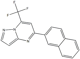 5-(2-naphthyl)-7-(trifluoromethyl)pyrazolo[1,5-a]pyrimidine Struktur